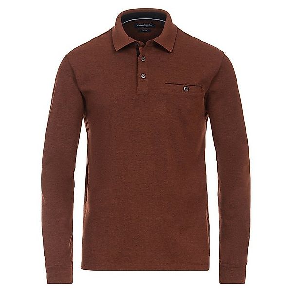 CASAMODA Langarm-Poloshirt Große Größen CasaModa Langarm-Poloshirt terracot günstig online kaufen