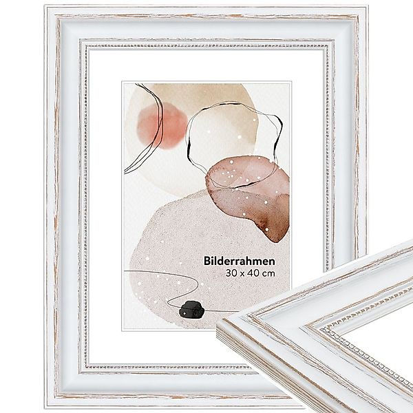 WANDStyle Bilderrahmen H550, Weiß, aus Massivholz günstig online kaufen