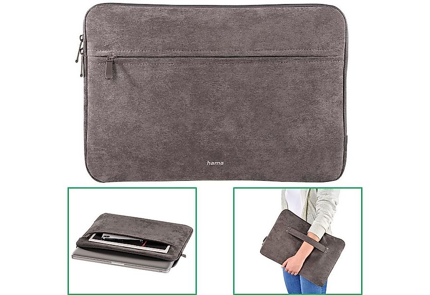 Hama Laptoptasche Notebook-Tasche Schutz-Hülle Cali 13,3" bis 14,2" Grau (N günstig online kaufen