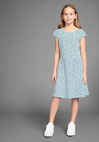 DELMAO Jerseykleid Skaterkleid in Allover-Design weich günstig online kaufen