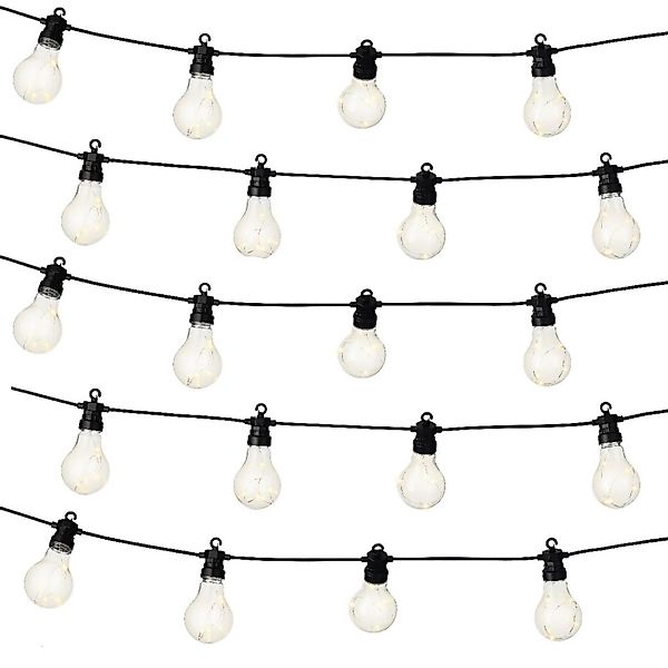 MARELIDA LED-Lichterkette GLOW 20 transparente Glühbirnen günstig online kaufen