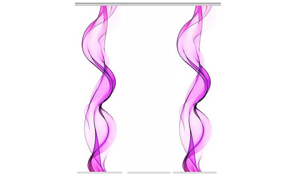 HOME WOHNIDEEN Schiebegardine "ALBERTA" Klettband 3 Stk. tlg. HxB: 245x60, günstig online kaufen