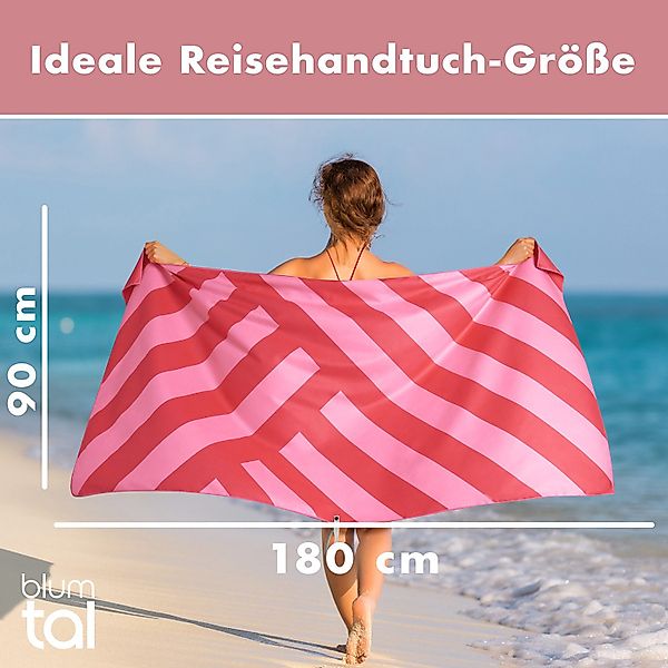 Blumtal Reisehandtuch Strandhandtuch 90x180 cm aus günstig online kaufen
