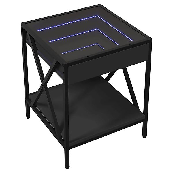 vidaXL Couchtisch Couchtisch mit Infinity-LED Schwarz günstig online kaufen