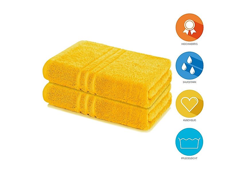 Lavea Badetuch Elena 2er Set Badetücher 100x150 cm, Duschtuch, 500 g/m² Fro günstig online kaufen