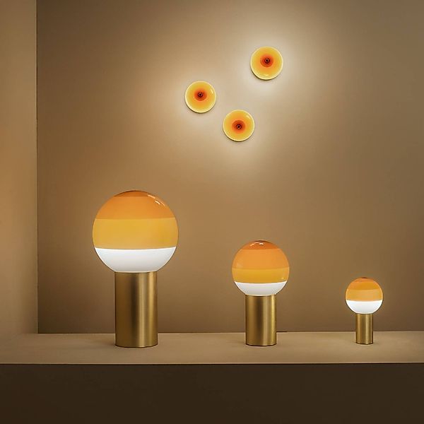 MARSET Tischlampe Dipping Light M, bernstein/messing günstig online kaufen
