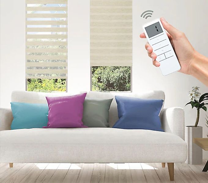 Good Life Elektrisches Rollo »Wood - SMART HOME«, Lichtschutz, ohne Bohren, günstig online kaufen