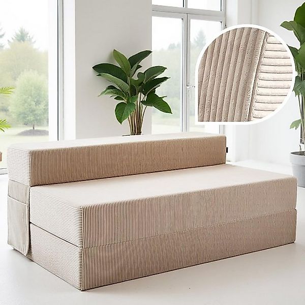 DYNMC you Gästebett Cord - Faltbare Schlafcouch & Gästematratze (klappbares günstig online kaufen