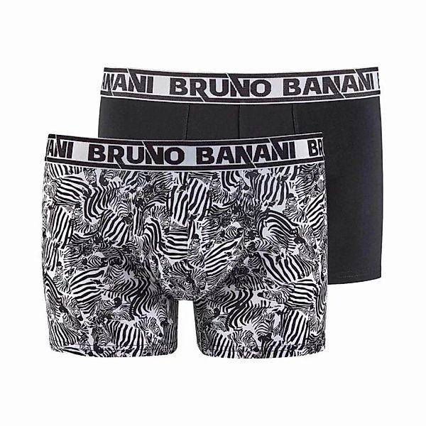 Bruno Banani Herren Boxershorts, 2er Pack - Monomatic, Baumwoll Stretch Gra günstig online kaufen