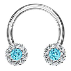 Taffstyle Nasenpiercing Piercing Hufeisen Kristall Blüten günstig online kaufen