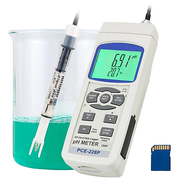 PCE Instruments 228P pH Meter für Kosmetika mit Automatischer Dreipunktkali günstig online kaufen