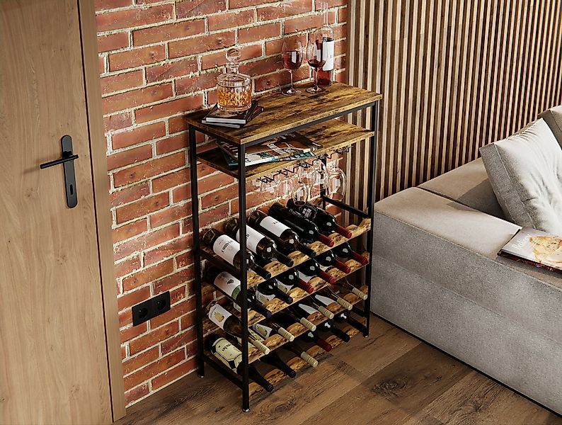 Lenmar Weinregal Weinregal aus Metall,Flaschenregal,Regale,Flaschenhalter L günstig online kaufen