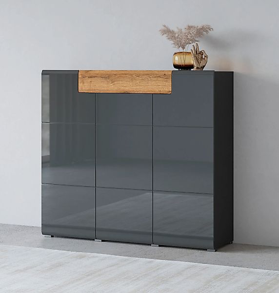 OTTO home Highboard "Toledo,Breite 147,5 cm,trendige Hochkommode mit 3 Türe günstig online kaufen