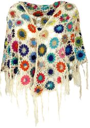 Guru-Shop Halstuch Häkelstola, Hippie Blümchen Häkelschal,.. günstig online kaufen
