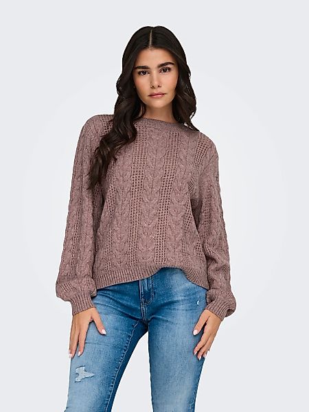 ONLY Rundhalspullover ONLRUBINA LS CABLE O-NECK günstig online kaufen