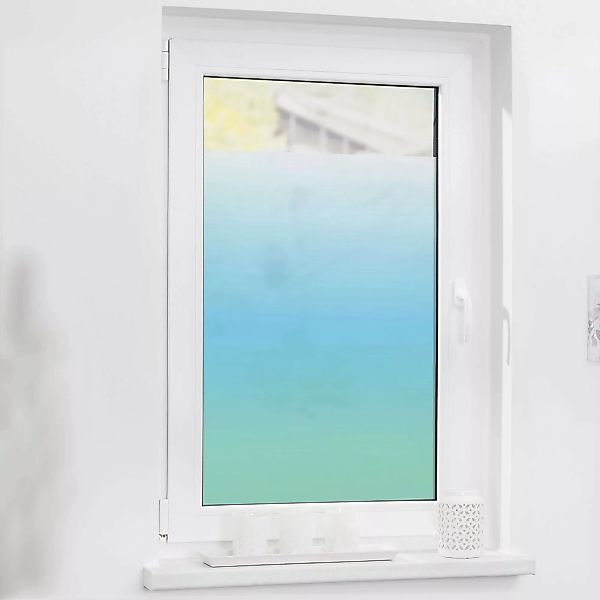 LICHTBLICK ORIGINAL Fensterfolie "Ombre Petrol", 1 St., blickdicht, struktu günstig online kaufen