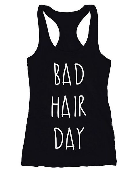 MoonWorks Tanktop Bad Hair Day Tanktop Damen Aufdruck Racerback Moonworks® günstig online kaufen