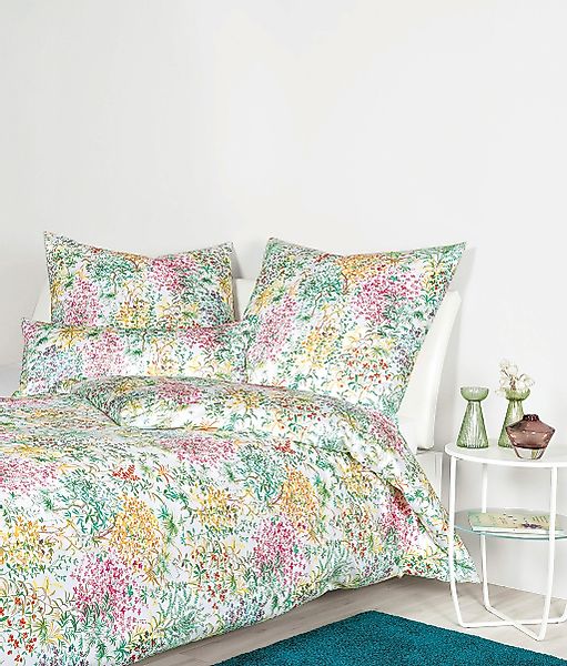 Janine Janine Mako-Satin Bettwäsche MILANO 45066 multicolor minze fuchsia G günstig online kaufen