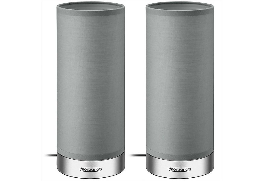 monzana Tischleuchte, Jasmin - Grau, 2er Set LED Touch Dimmbar Schlafzimmer günstig online kaufen