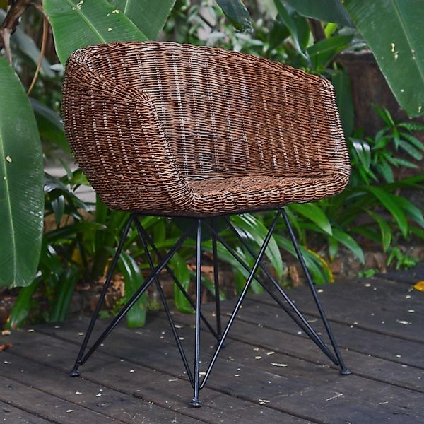 Casa Moro Stuhl Rattan-Sessel Paris braun günstig online kaufen