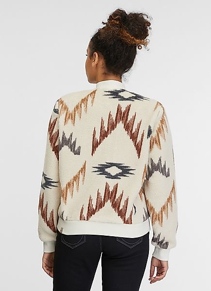 Ragwear Sweatjacke CAIRRO AZTEC aus weichem Teddy Plüsch und Allover Azteke günstig online kaufen