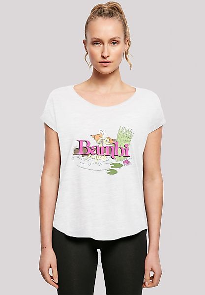 F4NT4STIC "Long Cut T-Shirt Disney Bambi Kiss" Damen,Premium Merch,Lang,Lon günstig online kaufen