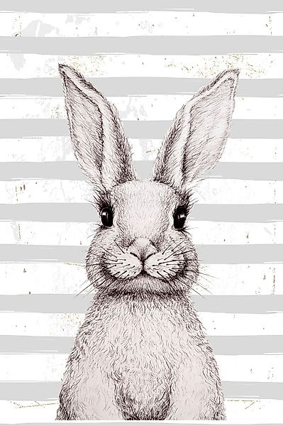 queence Metallbild "Bunny III", Hase-Hase-Hasen, (1 St.), Stahlschild, Blec günstig online kaufen