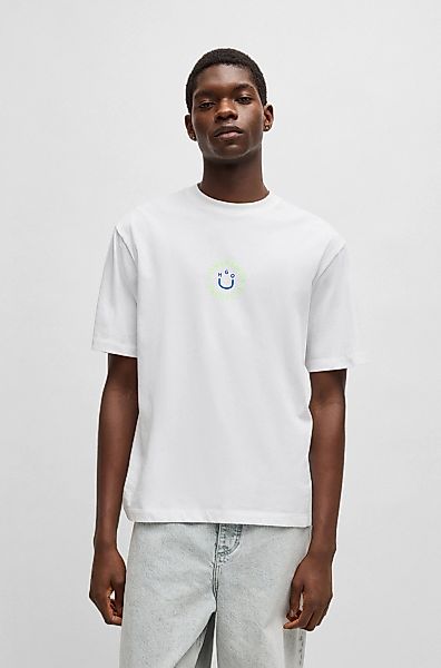 HUGO Blue T-Shirt Napoka Unisex, mit günstig online kaufen