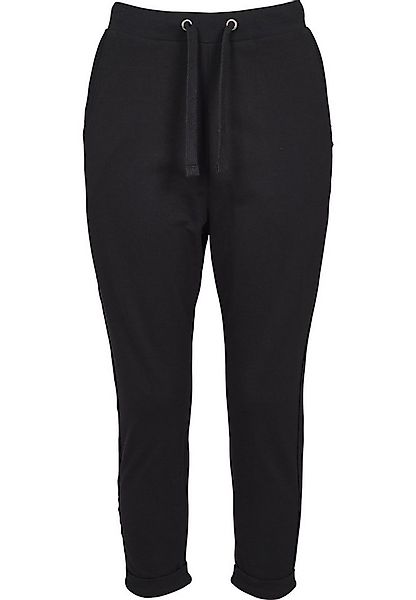 URBAN CLASSICS Stoffhose Urban Classics Damen Ladies Open Edge Terry Turn U günstig online kaufen