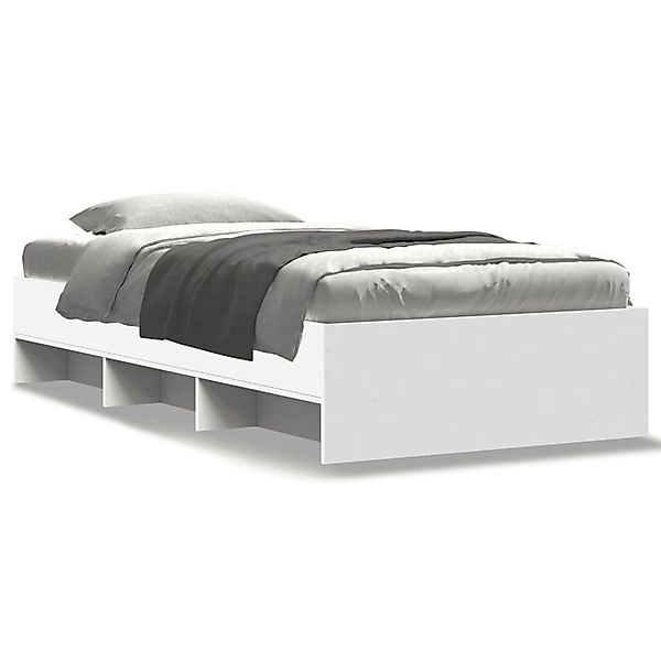 vidaXL Bettgestell Weiß 75x190 cm Holzwerkstoff 3295709 günstig online kaufen