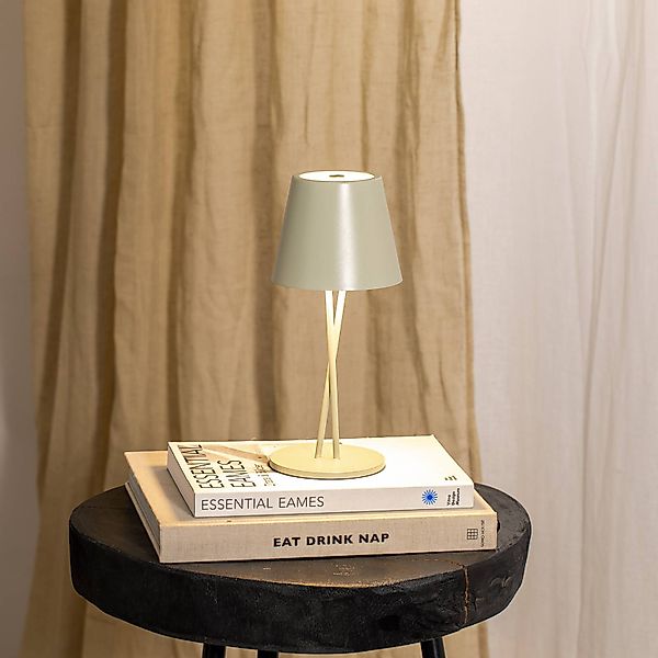 Lindby LED-Akkutischleuchte Janea CROSS, grün, Metall günstig online kaufen