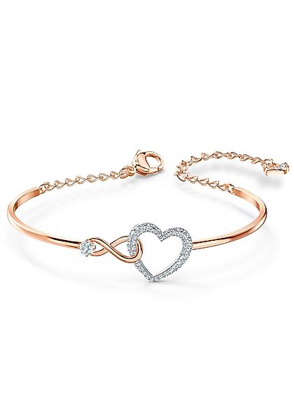 Swarovski Armreif Herz/Unendlichkeitsschleife, mit Swarovski® Kristall günstig online kaufen