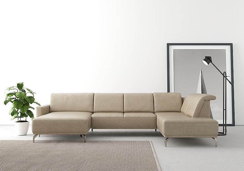 sit&more Wohnlandschaft "Bailando U-Form" wahlweise mit Kopfteilverstellung günstig online kaufen