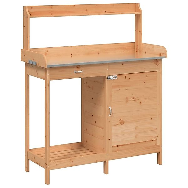 vidaXL Blumenständer Pflanztisch mit Schrank Braun günstig online kaufen