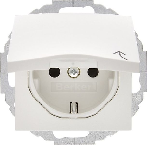 Berker Schuko-Steckdose pws + Klappdeckel 47441909 - 47441909 günstig online kaufen