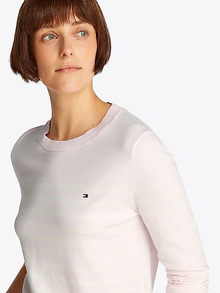 Tommy Hilfiger Rundhalspullover CO JERSEY STITCH günstig online kaufen