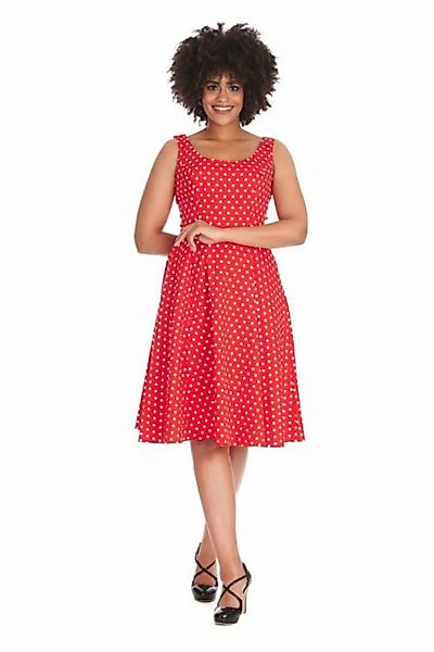Banned A-Linien-Kleid Retro Swingkleid Dot Days Rot Vintage Polka Dot Dress günstig online kaufen