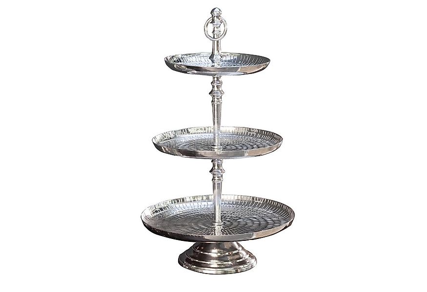 riess-ambiente Dekoetagere ORIENT VARIANTENWAHL silber, Hammerschlag-Design günstig online kaufen