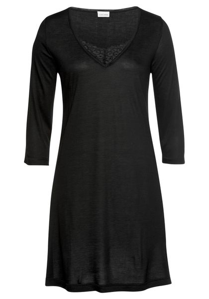 LASCANA Nachthemd mit Spitzendetail und halblangen Ärmeln günstig online kaufen