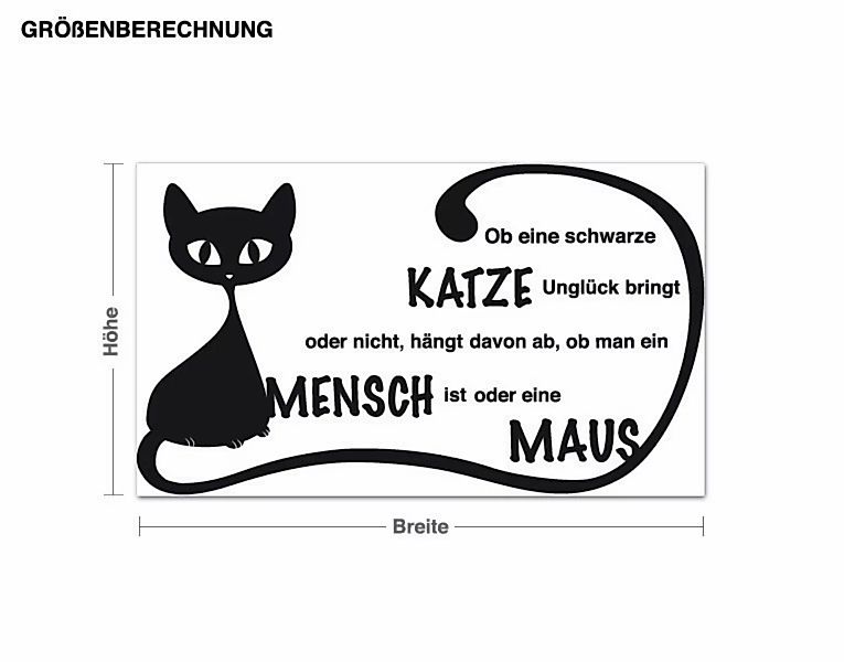 Wandtattoo Schwarze Katze günstig online kaufen