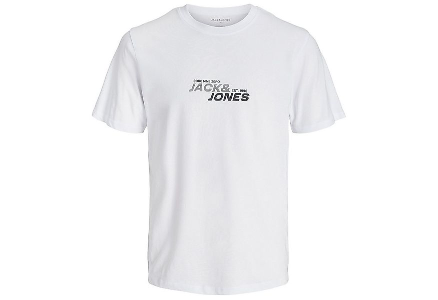 Jack & Jones Rundhalsshirt Jack&Jones XXL T-Shirt Logoprint JCOTARMAC weiß günstig online kaufen