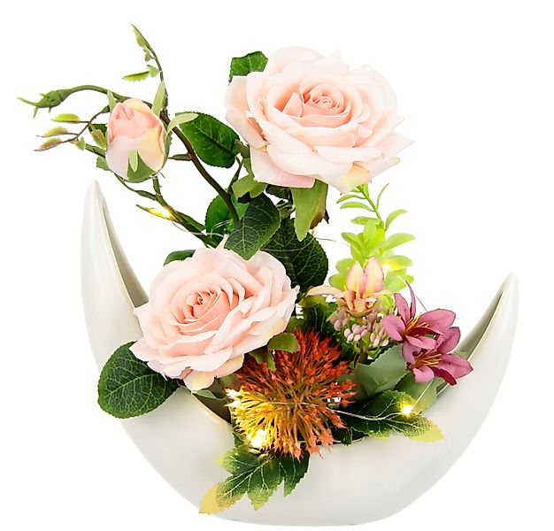 Kunstblume Arrangement 'Rosen' in Vase Rosen, günstig online kaufen