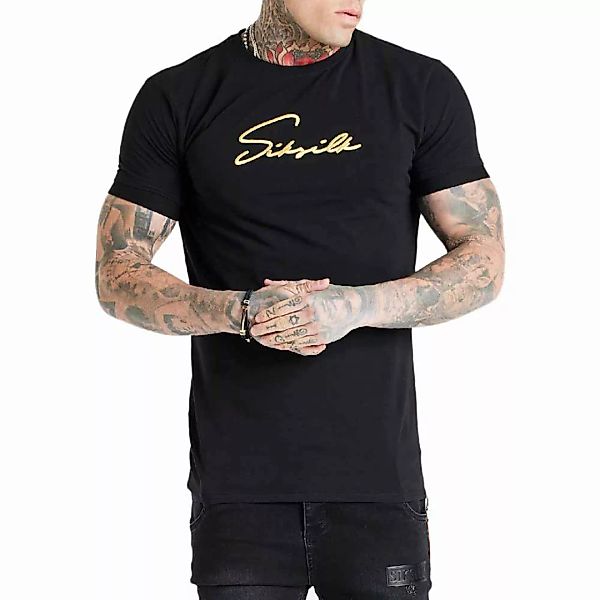 Siksilk Signature Flight Kurzärmeliges T-shirt S Black / Gold günstig online kaufen