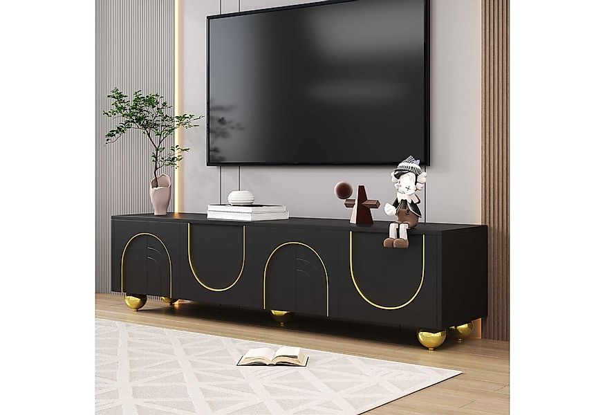 BlingBin TV-Schrank Luxuriöser lowboard Fernsehtisch Fernsehschrank (1-St., günstig online kaufen