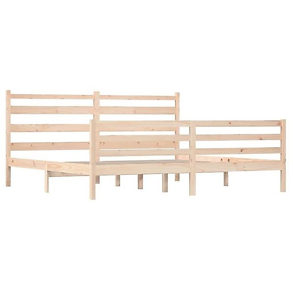 vidaXL Bettgestell Massivholzbett Kiefer 200x200 cm Bett Bettgestell Doppel günstig online kaufen