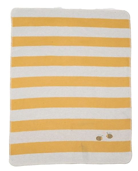 Babydecke Juwel mit Stick 'Streifen/Biene' 70/90 günstig online kaufen
