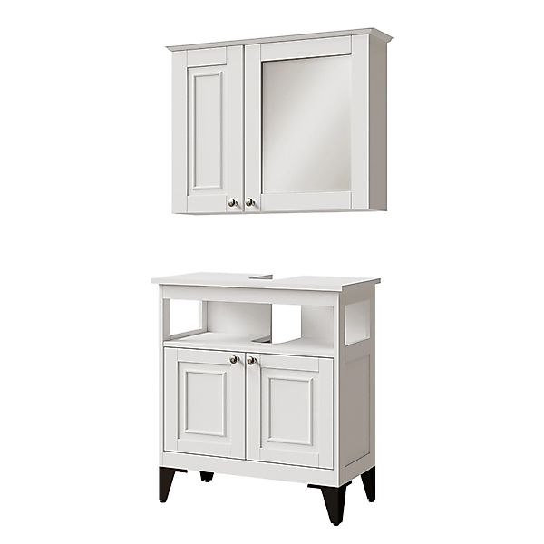 Vicco Badmöbel-Set Vanity, Weiß, 2 Teile, (2-St., 2er Set) günstig online kaufen