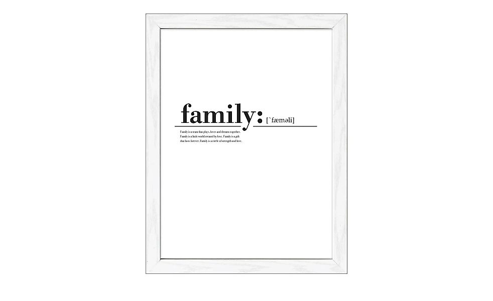 Gerahmtes Bild Scandic  Family - 30 cm - 40 cm - Sconto günstig online kaufen
