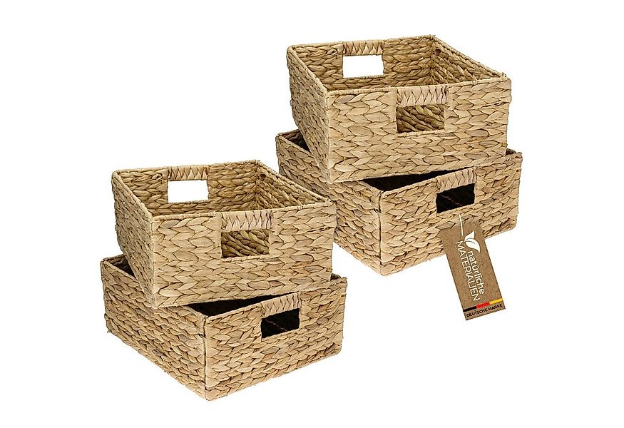 HMF Regalkorb 4er Set Aufbewahrungskorb passend für KALLAX halbes Fach, Kor günstig online kaufen