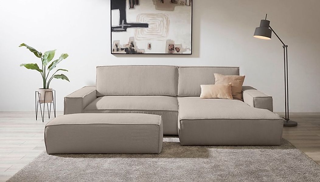 Home affaire Polsterecke »NEU: SHERWOOD XXL tief, L-Form mit Schlaffunktion günstig online kaufen